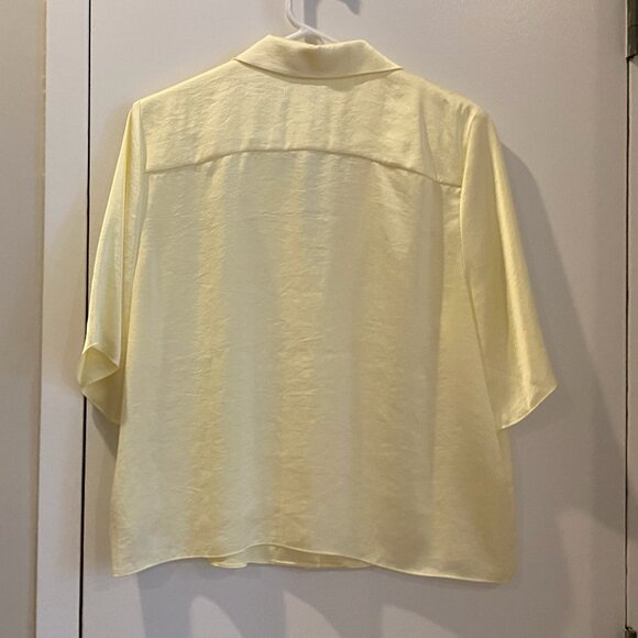Aritzia Wilfred Beso Shirt | TAPIOCA YELLOW | Size L - Picture 2 of 4